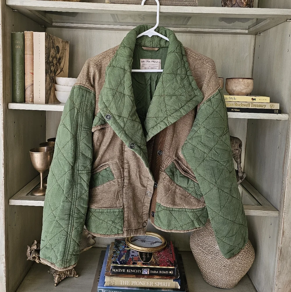 RARE ✨️ Free People x We The Free Hope Military Quilted Jacket - Picture 4 of 9